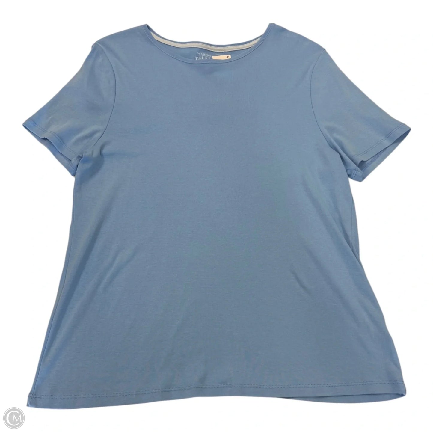 Top Short Sleeve Basic By Talbots In Blue, Size: Xl