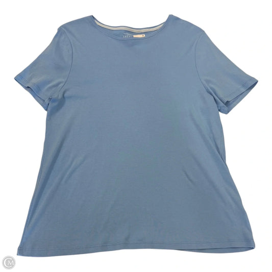 Top Short Sleeve Basic By Talbots In Blue, Size: Xl