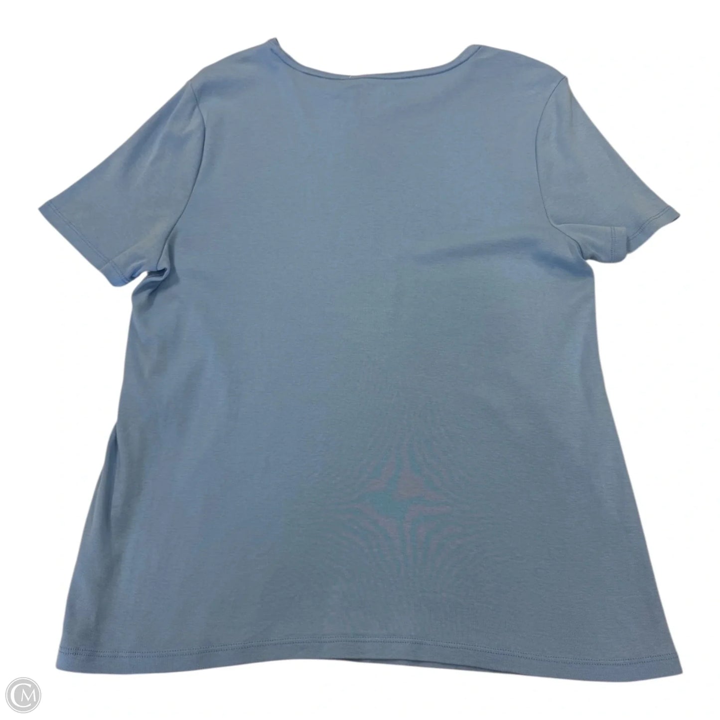 Top Short Sleeve Basic By Talbots In Blue, Size: Xl