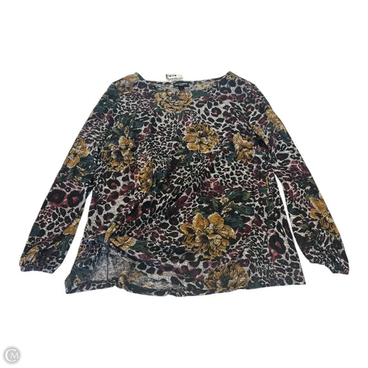 Top Long Sleeve By In Studio In Multi-colored, Size: 2x