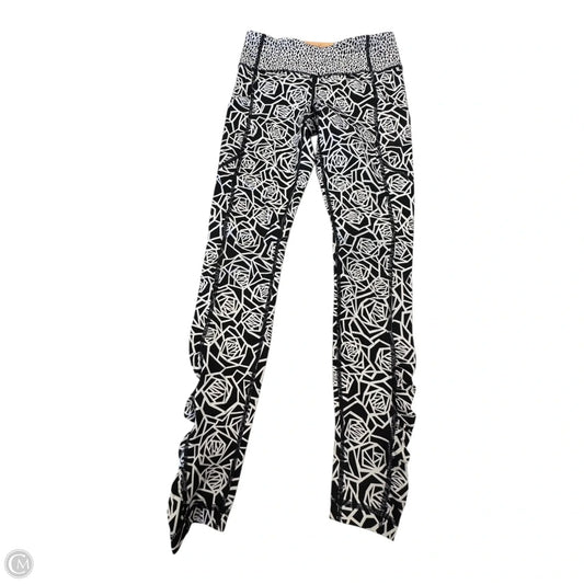 Athletic Leggings By Lululemon In Black & White, Size: 4