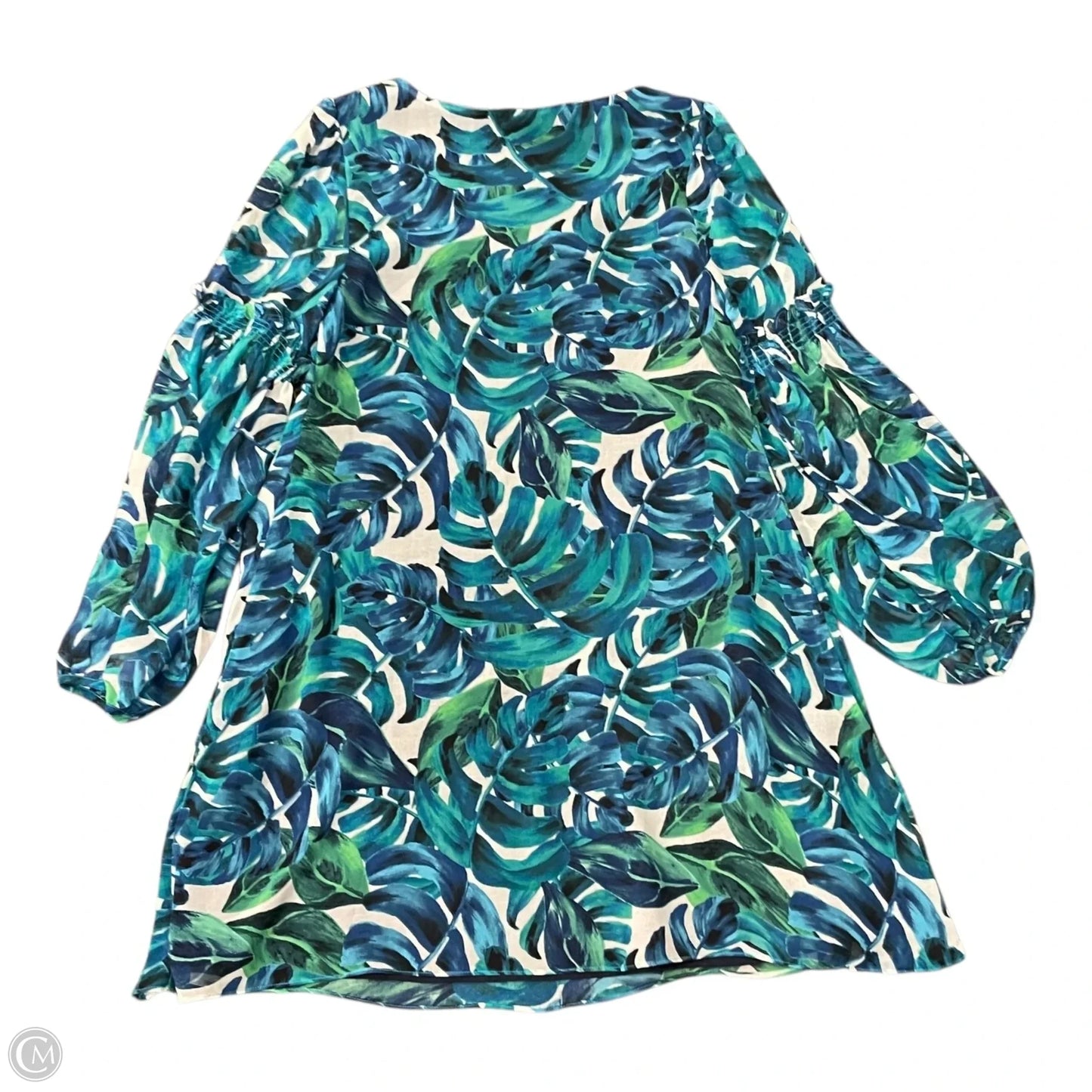 Dress Casual Short By Cmc In Blue & Green, Size: S