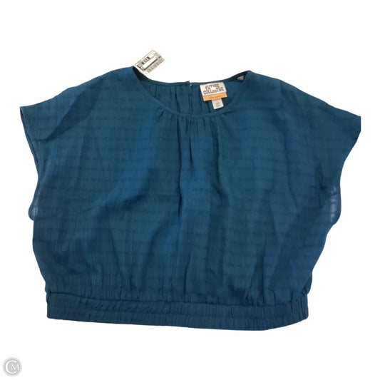 Top Short Sleeve By Cmc In Blue, Size: L