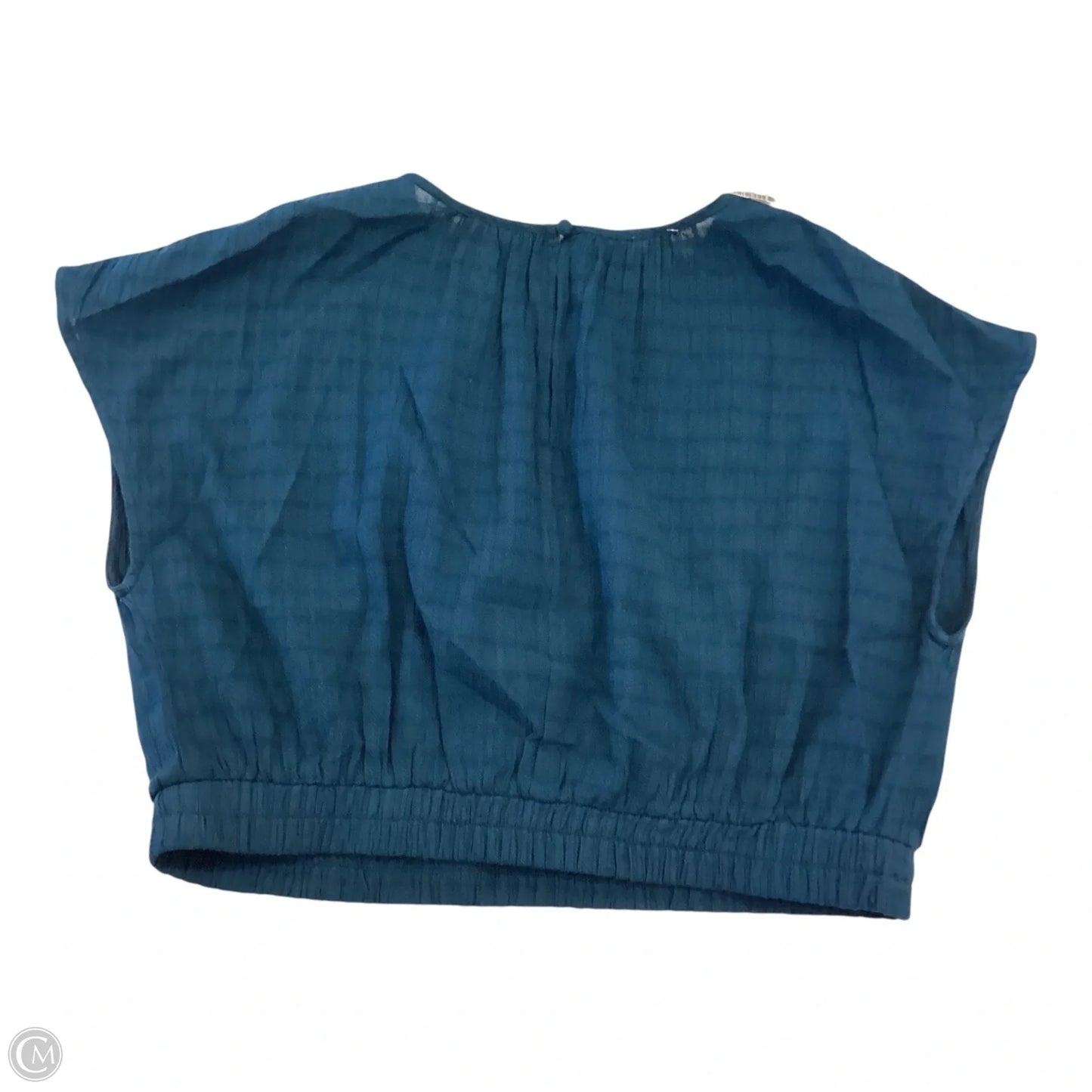 Top Short Sleeve By Cmc In Blue, Size: L