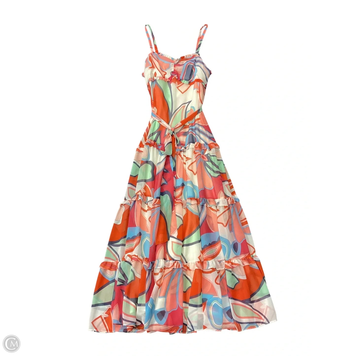 Dress Casual Maxi By Clothes Mentor In Multi-colored, Size: M