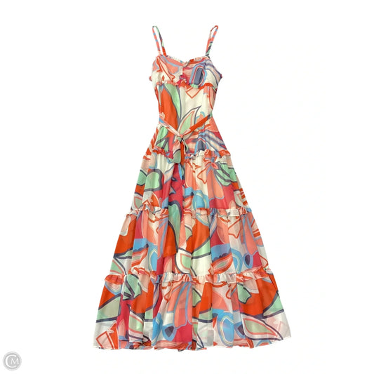 Dress Casual Maxi By Clothes Mentor In Multi-colored, Size: M