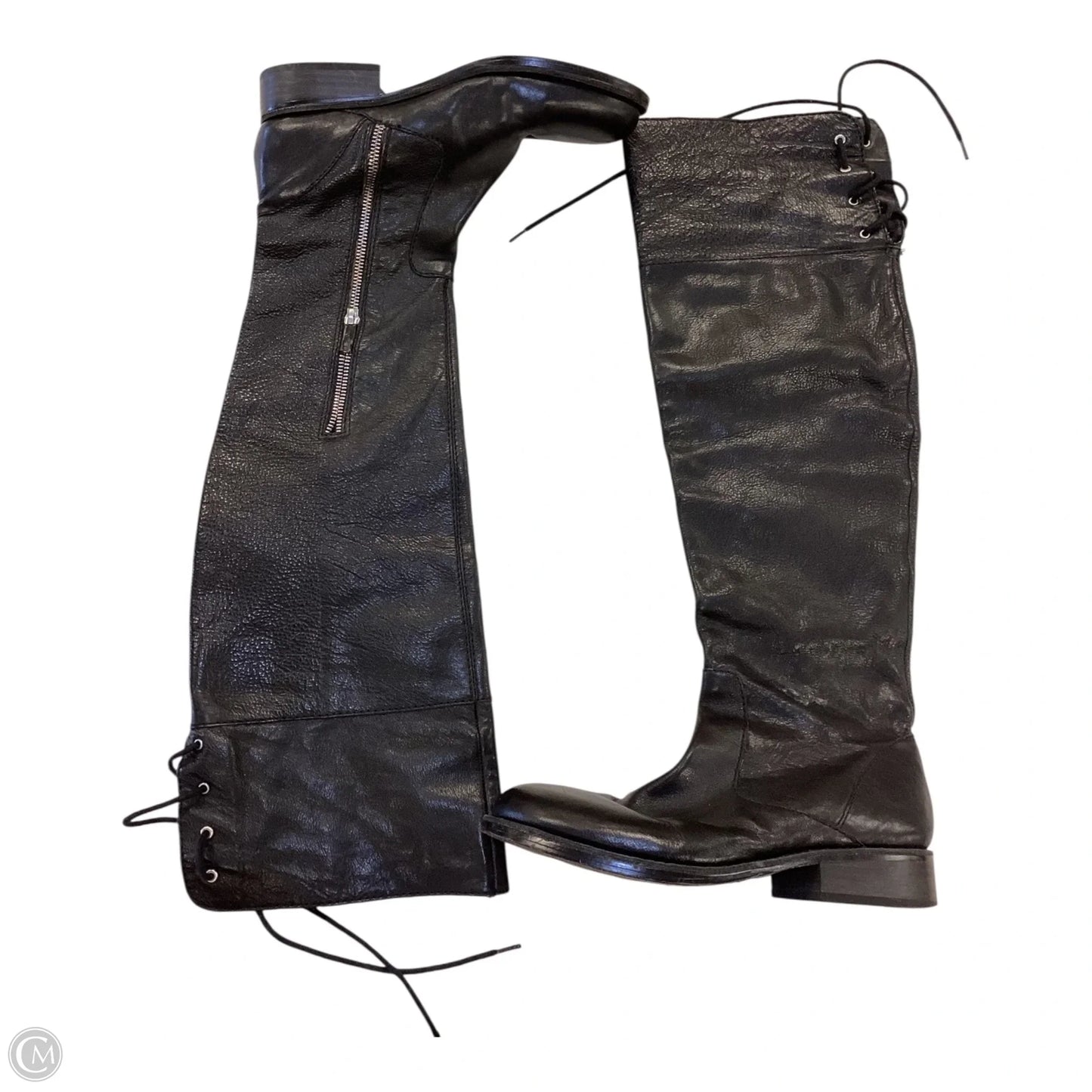 Boots Mid-calf Heels By Vince Camuto In Black, Size: 8.5