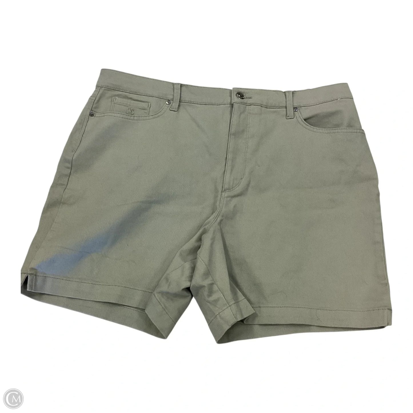 Shorts By Gloria Vanderbilt In Green, Size: 18