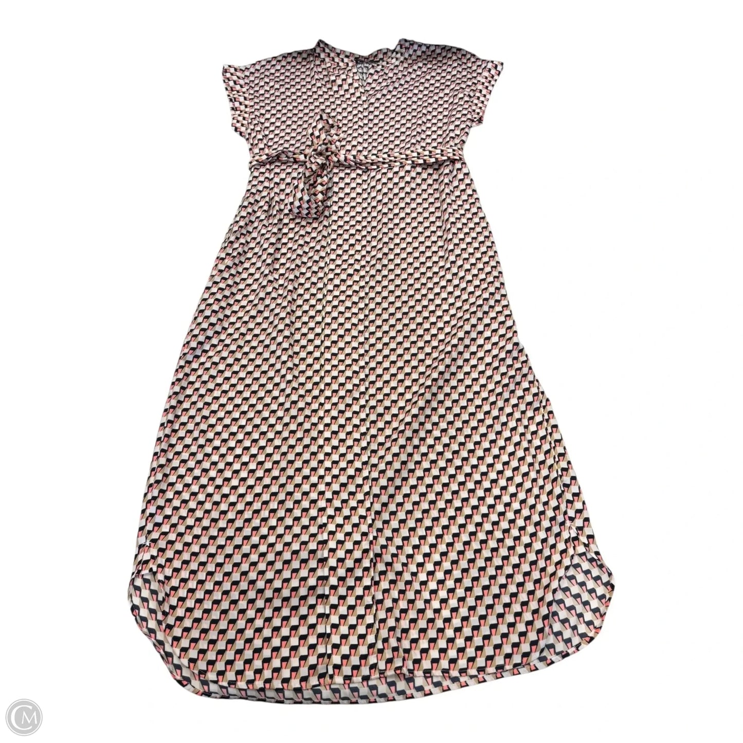 Dress Casual Midi By Cmc In Multi-colored, Size: 14