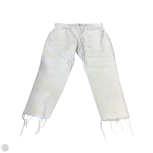 Jeans Straight By Old Navy In White, Size: 16