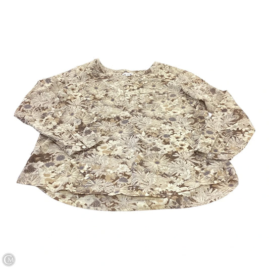 Top 3/4 Sleeve By J. Jill In Brown, Size: Xs