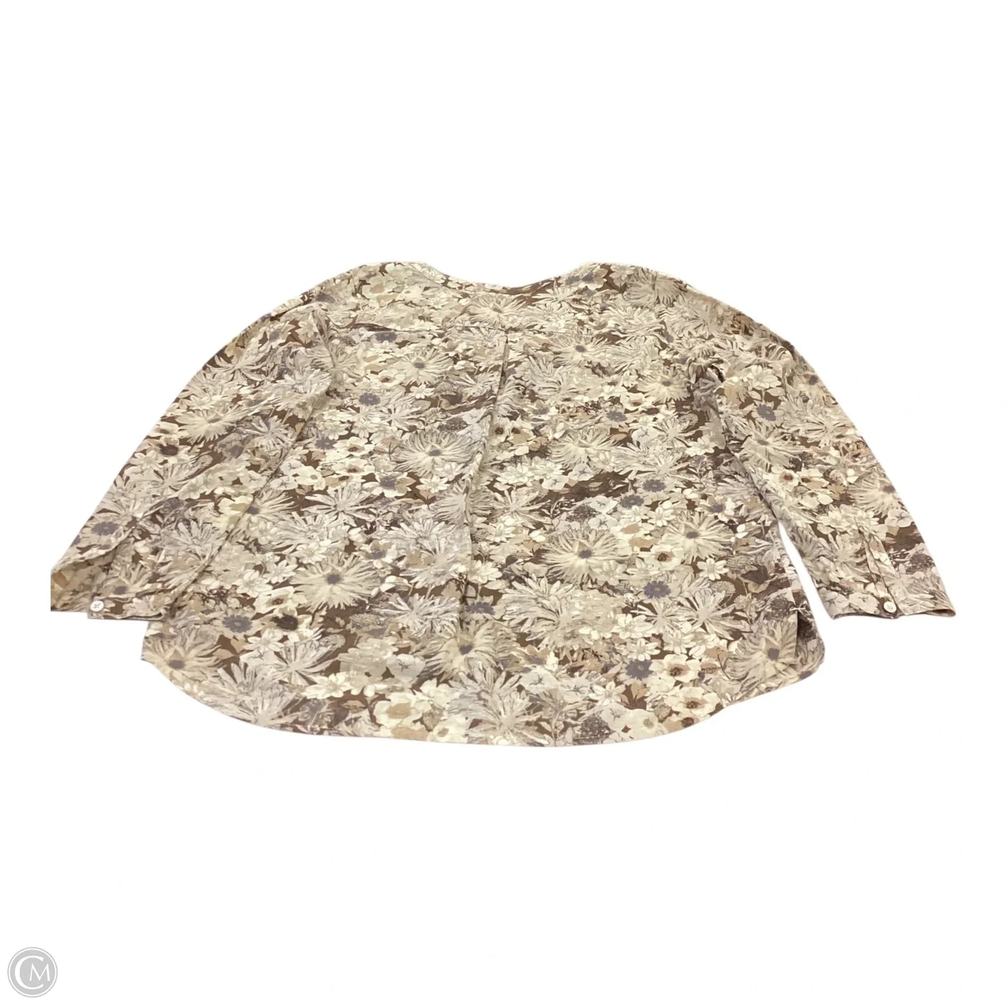 Top 3/4 Sleeve By J. Jill In Brown, Size: Xs