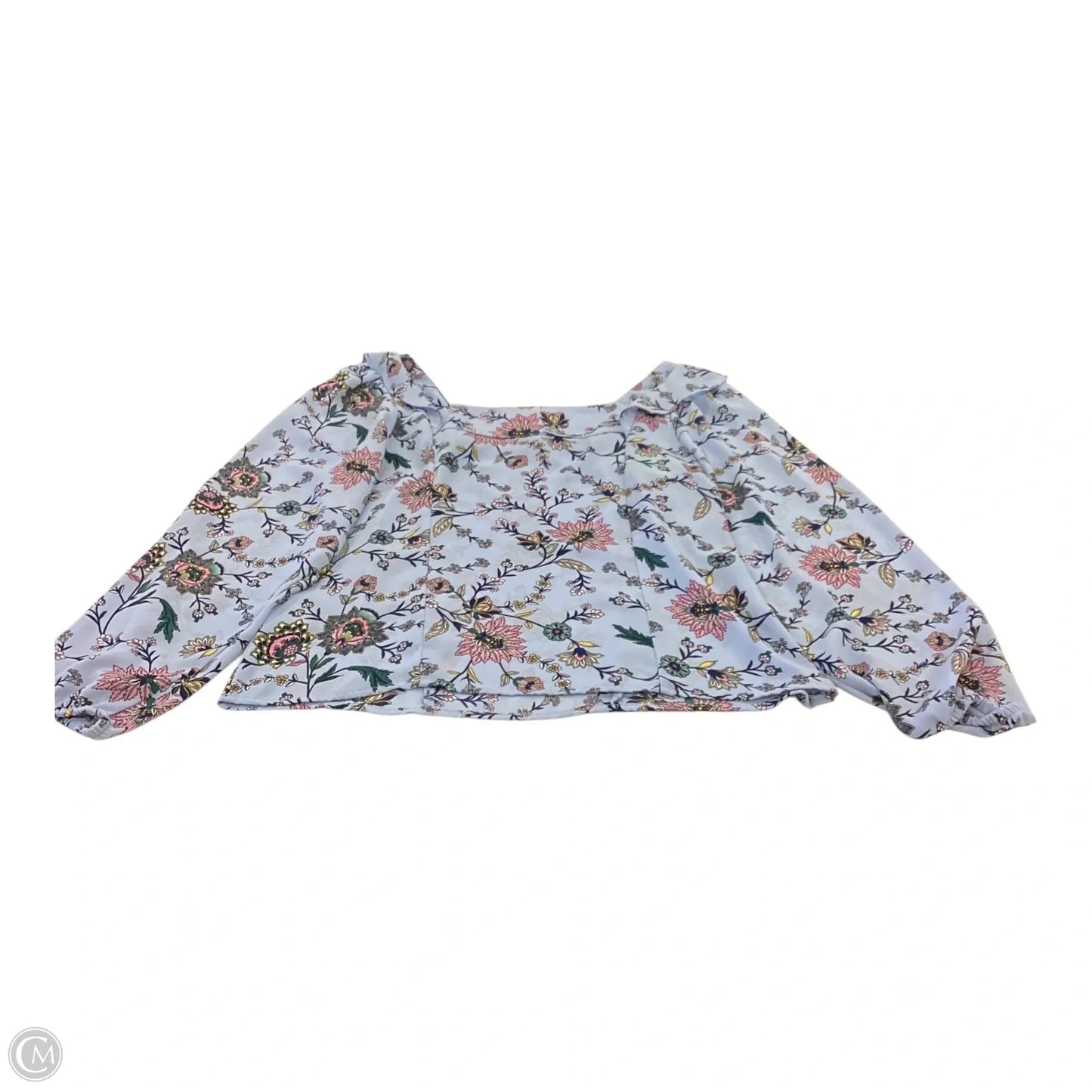 Top Long Sleeve By Banana Republic In Floral Print, Size: Xxsp