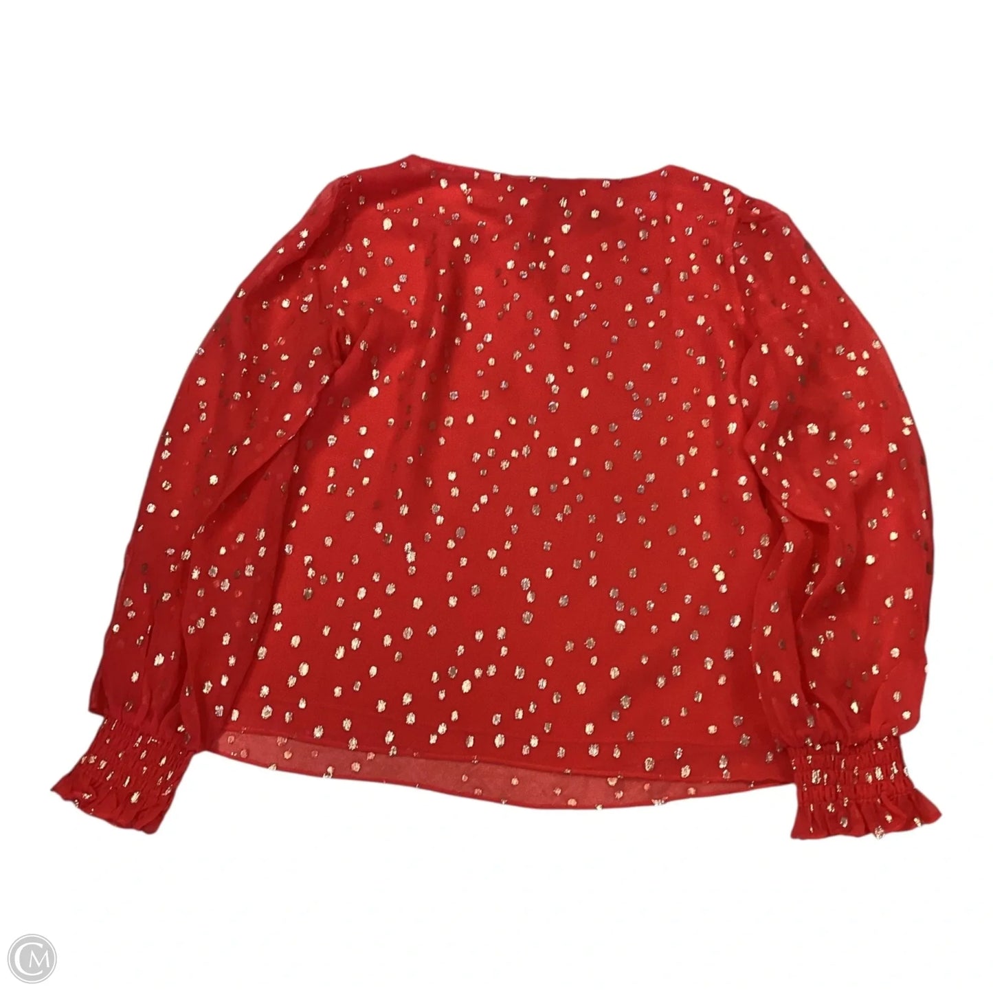 Top Long Sleeve Designer By Lilly Pulitzer In Red, Size: Xl