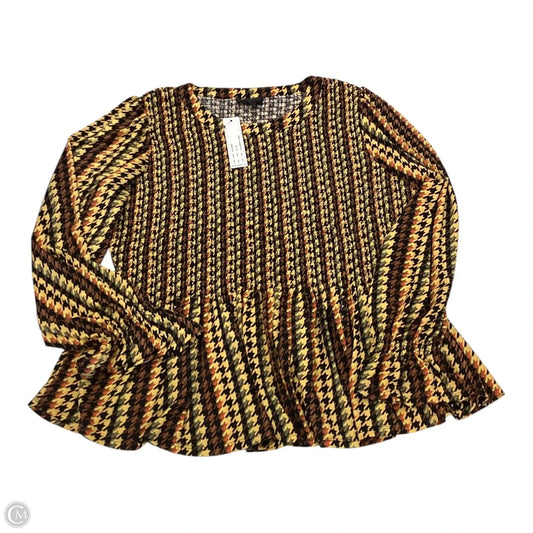 Top Long Sleeve By Belldini In Multi-colored, Size: Xl