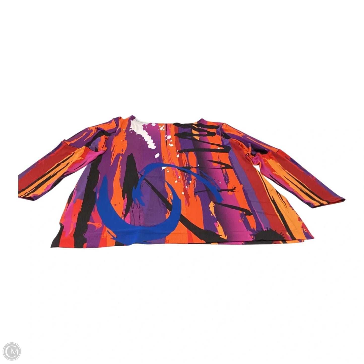 Top 3/4 Sleeve By Cmc In Multi-colored, Size: Xl