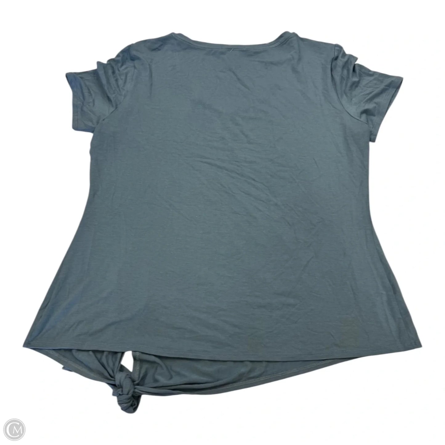 Top Short Sleeve Basic By Matty M In Blue, Size: L