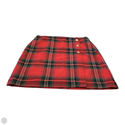 Skirt Mini & Short By Talbots In Plaid Pattern, Size: 8