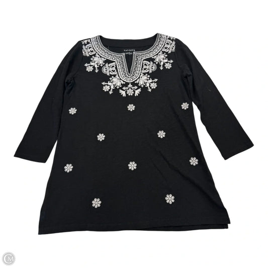 Top Long Sleeve By Talbots In Black, Size: Xs
