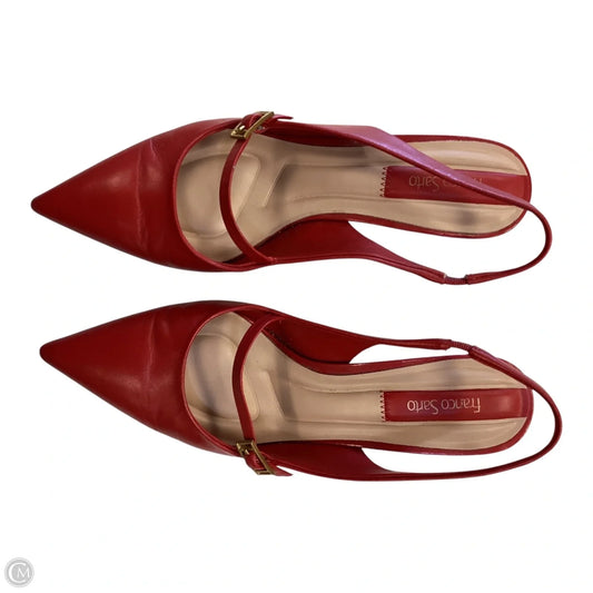 Shoes Heels Kitten By Franco Sarto In Red, Size: 9