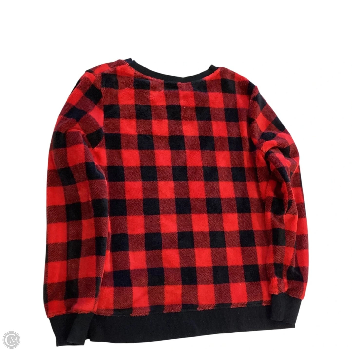 Sweater By Clothes Mentor In Black & Red, Size: L