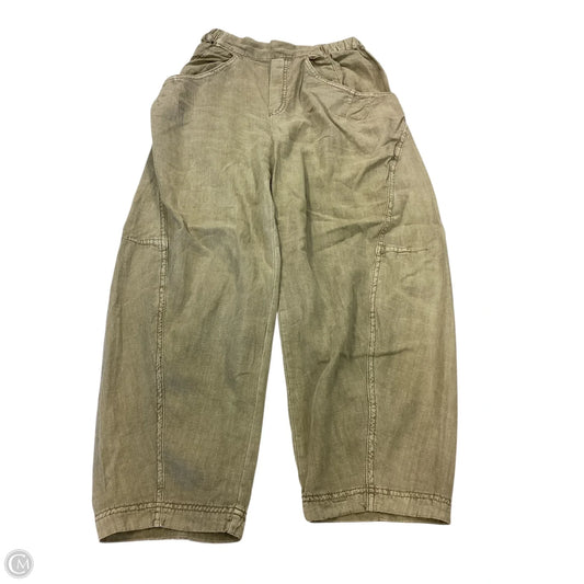 Pants Linen By Free People In Green, Size: Xs
