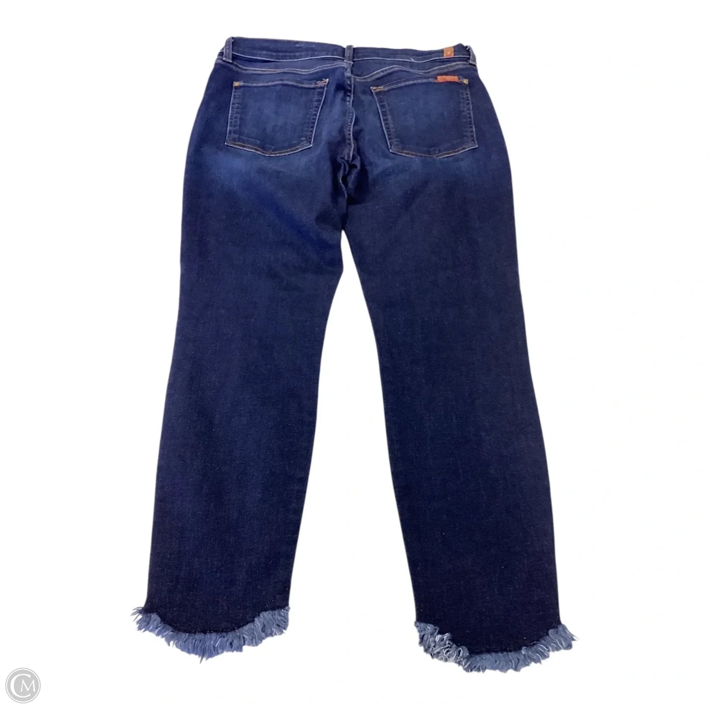 Jeans Skinny By 7 For All Mankind In Blue Denim, Size: 10