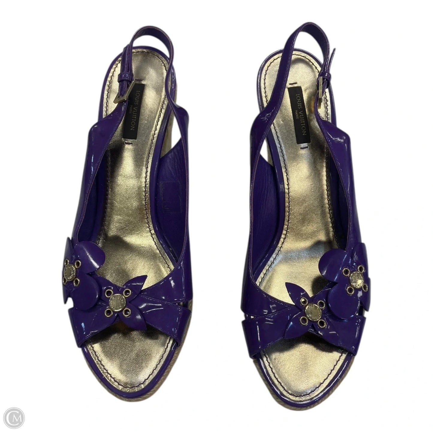 Shoes Luxury Designer By Louis Vuitton In Purple, Size: 11