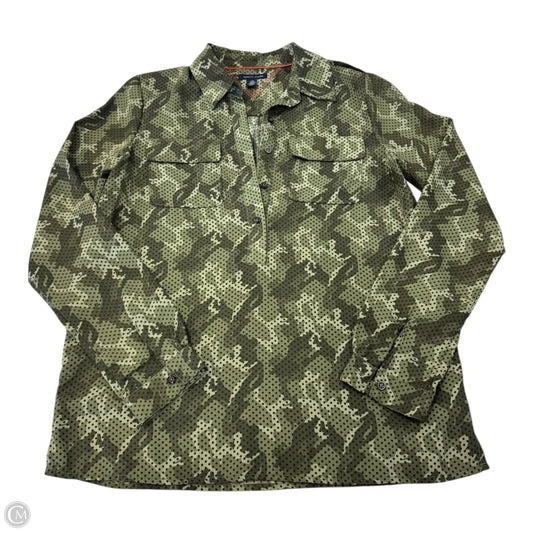 Top Long Sleeve By Tommy Hilfiger In Green, Size: S