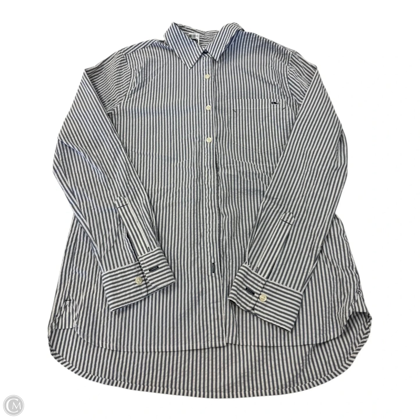 Top Long Sleeve By Vineyard Vines In Striped Pattern, Size: 6