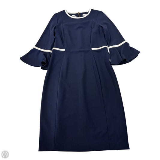 Dress Work By Calvin Klein In Navy, Size: 8
