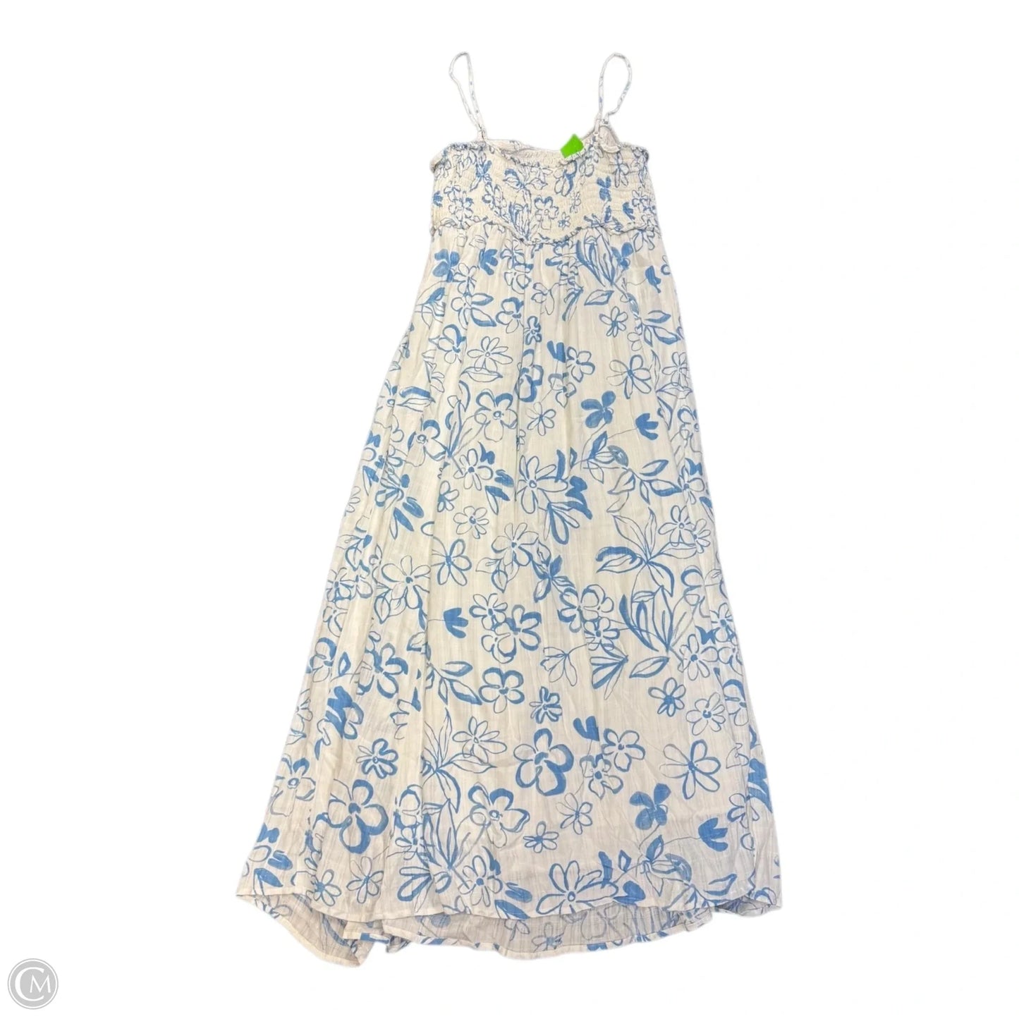 Dress Casual Maxi By American Eagle In Blue & White, Size: Xl