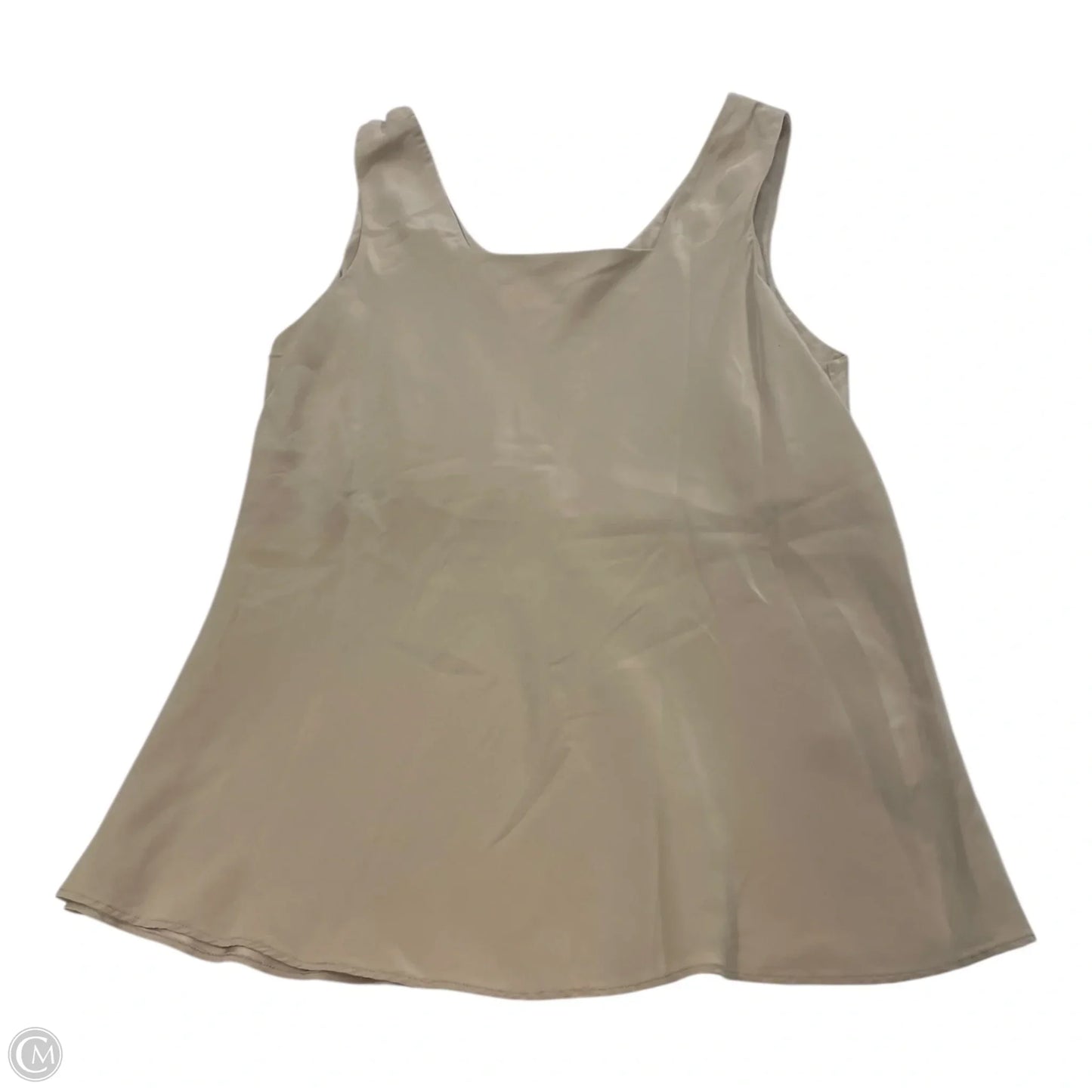 Top Sleeveless Designer By Neiman Marcus In Tan, Size: Xl