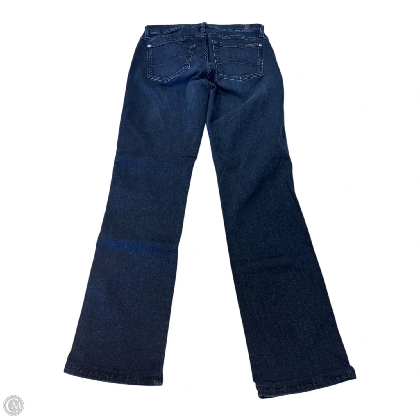 Jeans Straight By 7 For All Mankind In Blue Denim, Size: 6