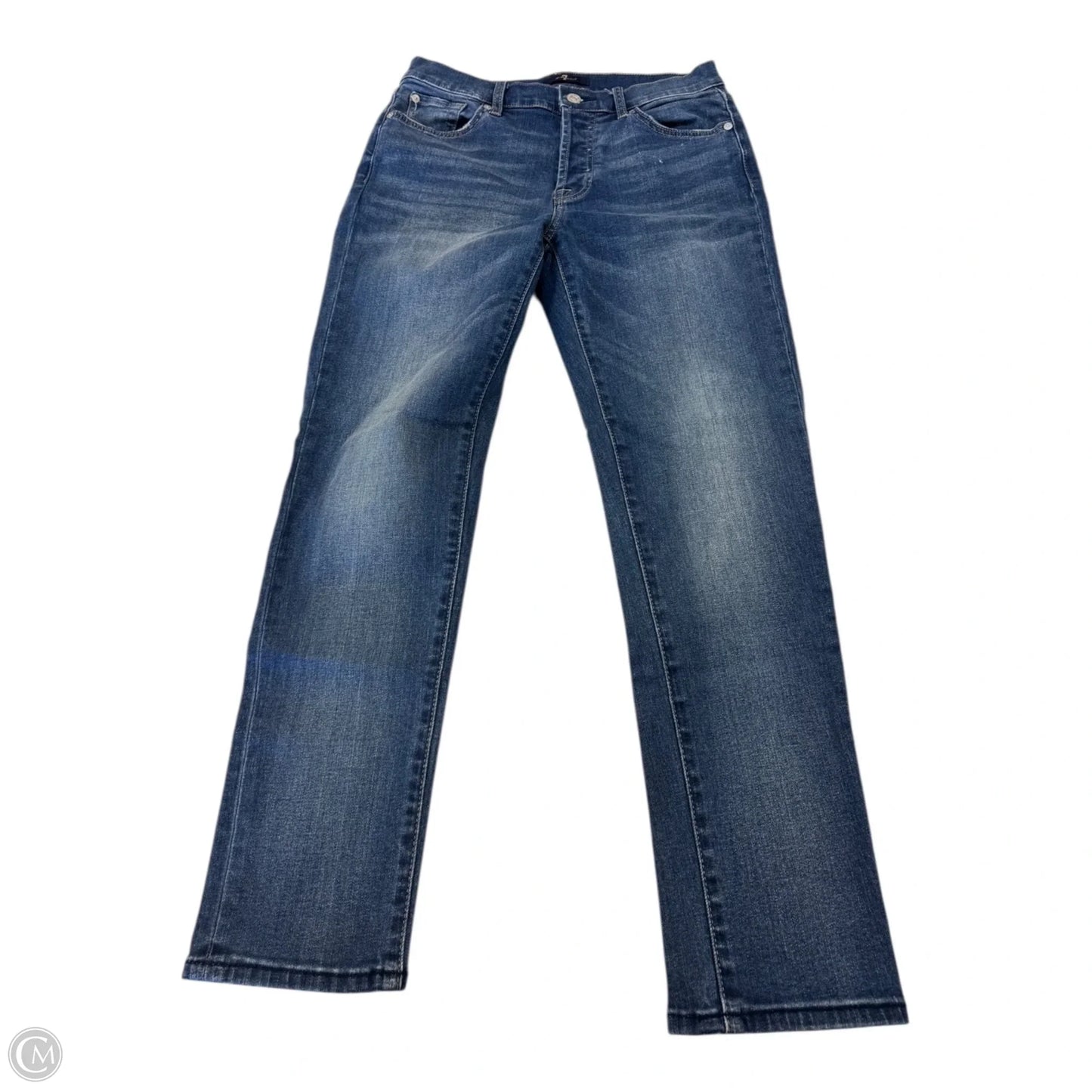 Jeans Skinny By 7 For All Mankind In Blue Denim, Size: 2