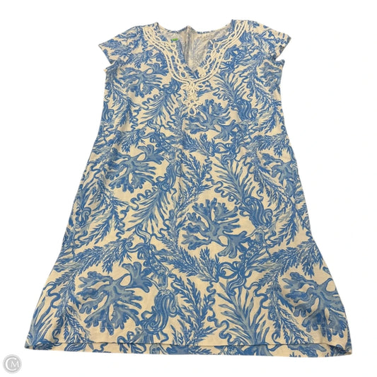 Dress Designer By Lilly Pulitzer In Blue & White, Size: M