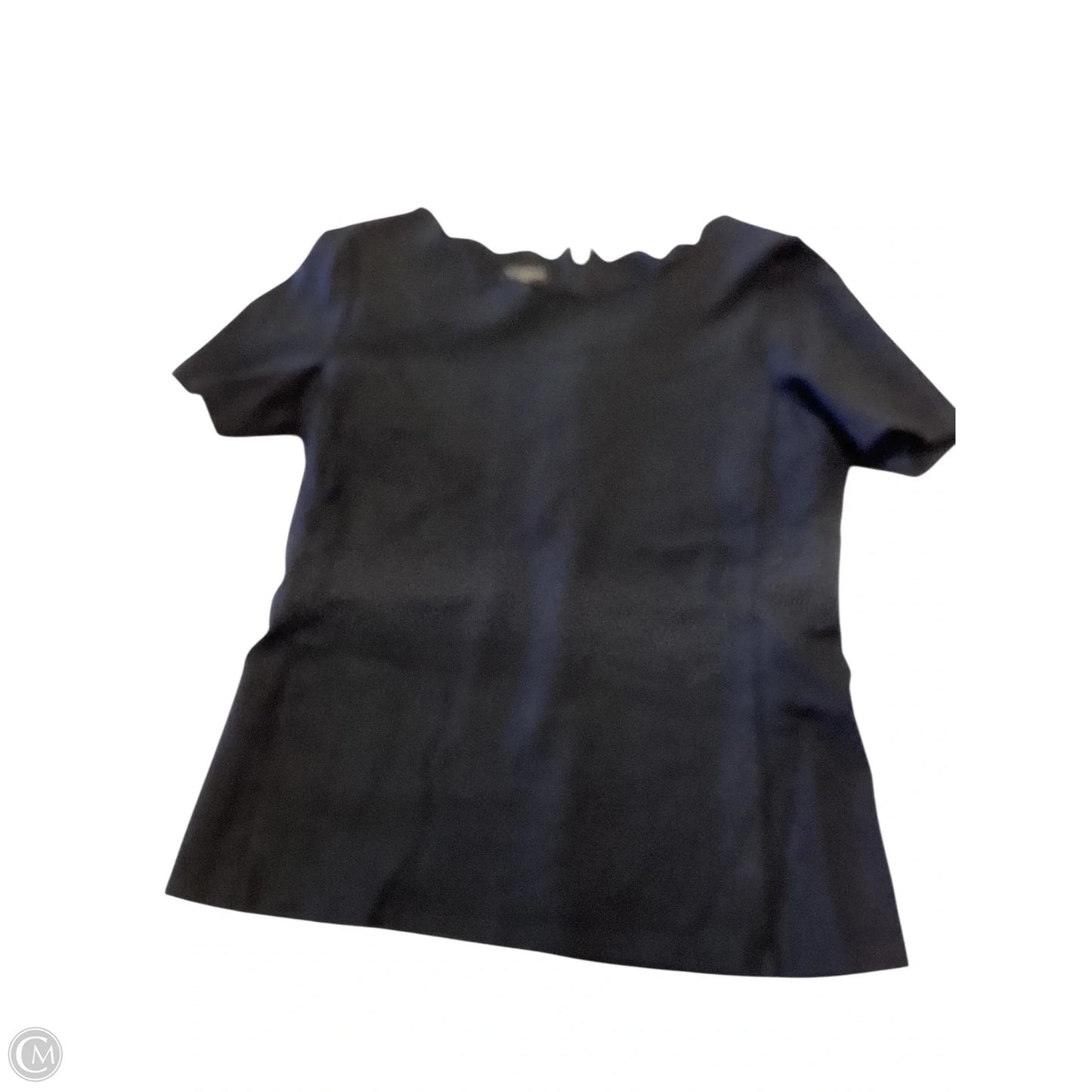 Top Short Sleeve By Talbots In Black, Size: Mp