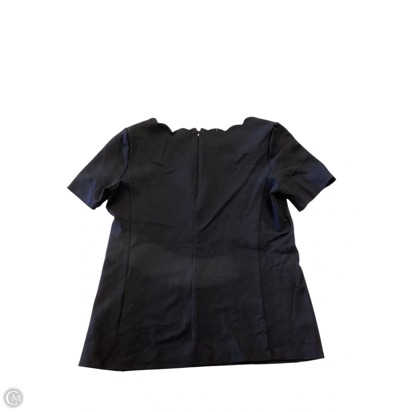 Top Short Sleeve By Talbots In Black, Size: Mp