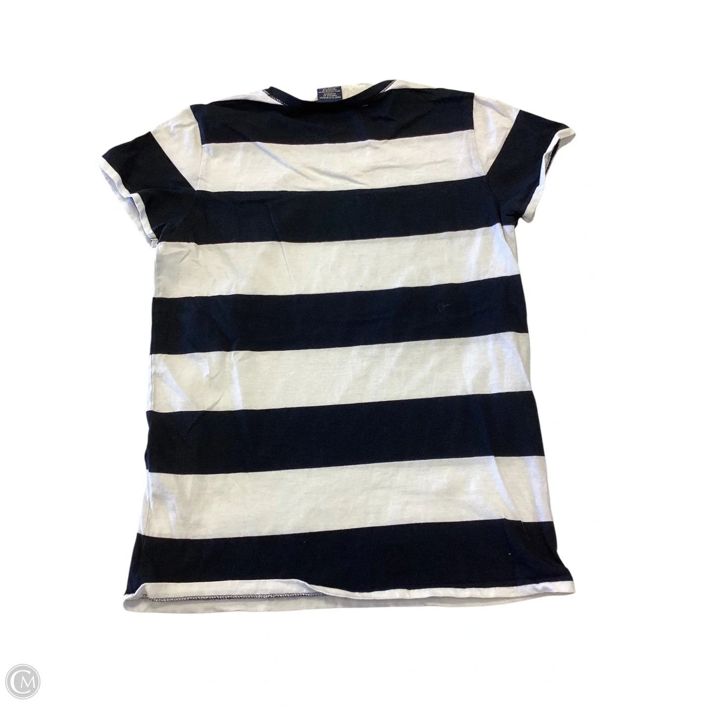Top Short Sleeve Basic By Ralph Lauren In Striped Pattern, Size: L