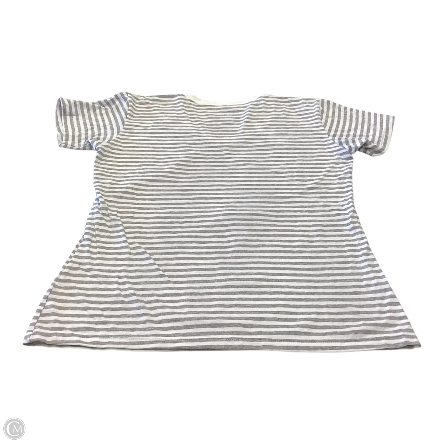 Top Short Sleeve Basic By Disney In Striped Pattern, Size: M