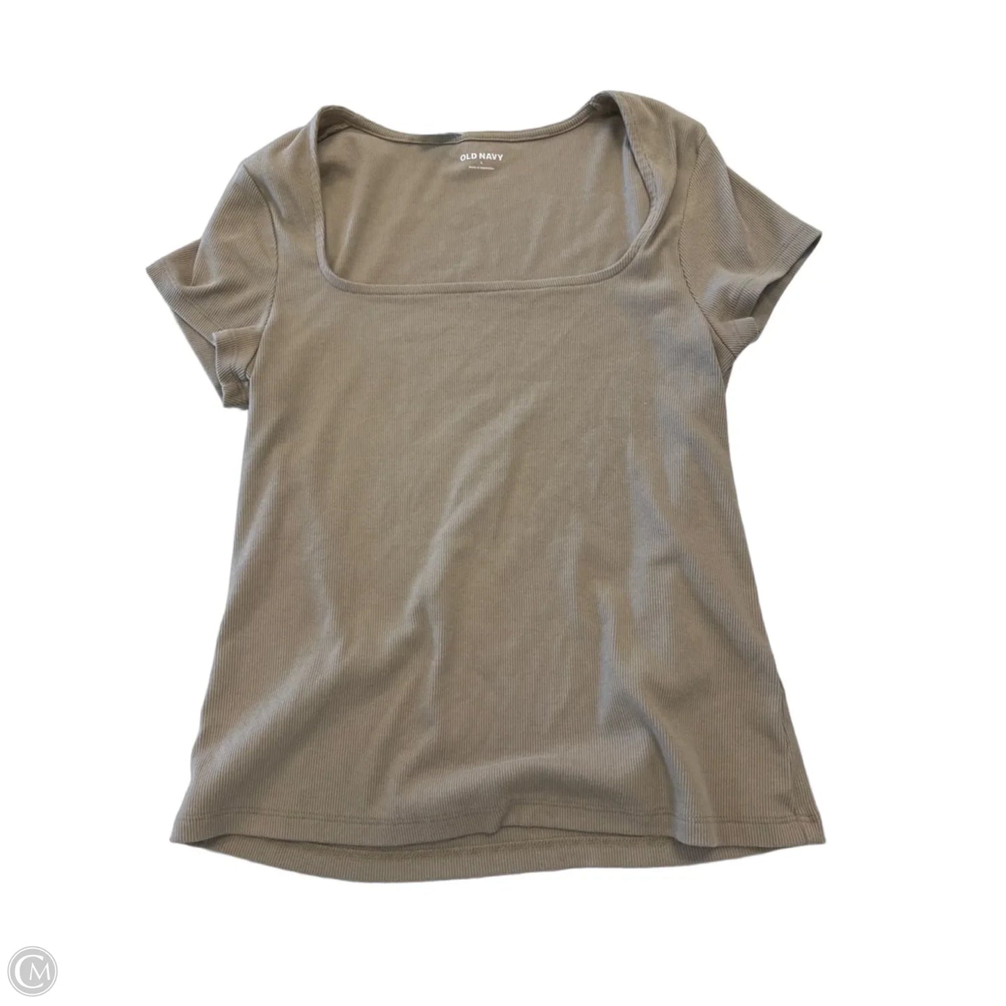 Top Short Sleeve Basic By Old Navy In Brown, Size: L
