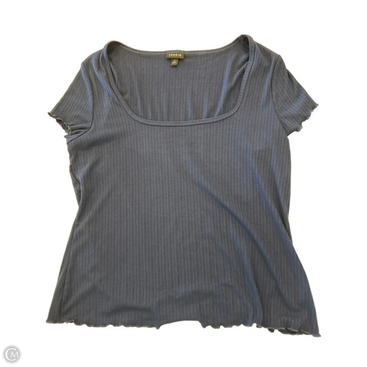 Top Short Sleeve Basic By Torrid In Navy, Size: L