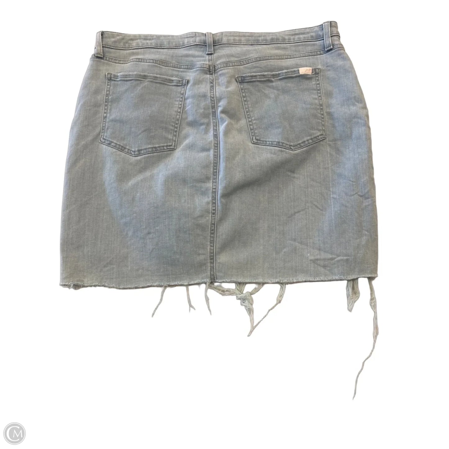 Skirt Mini & Short By Clothes Mentor In Blue Denim, Size: 14