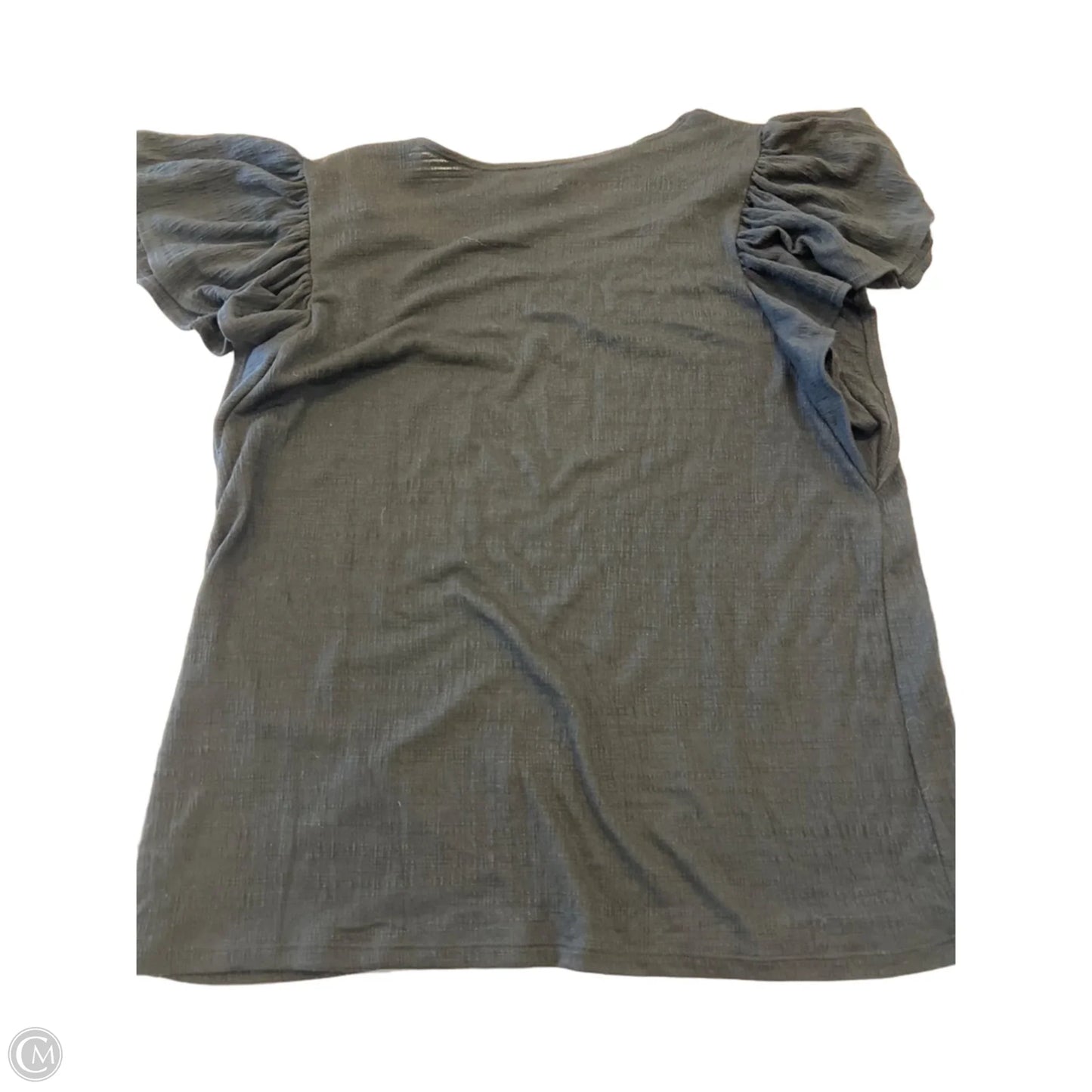 Top Short Sleeve By Max Studio In Black, Size: L