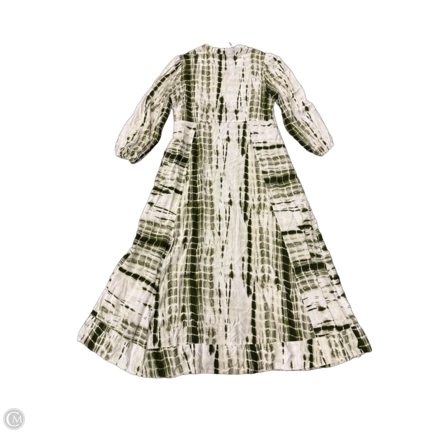 Dress Casual Maxi By Soft Surroundings In Green & White, Size: M