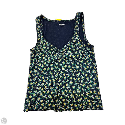 Top Sleeveless By Old Navy In Floral Print, Size: M