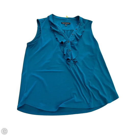 Top Sleeveless By Clothes Mentor In Blue, Size: M