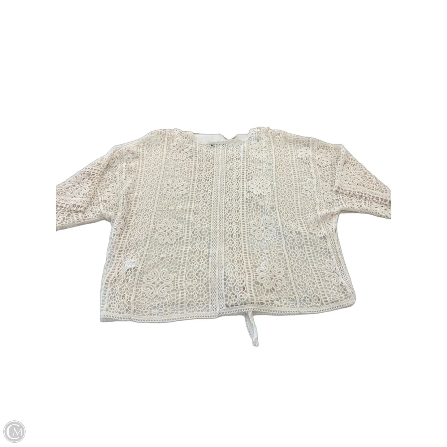 Top Short Sleeve By Clothes Mentor In Cream, Size: Xl