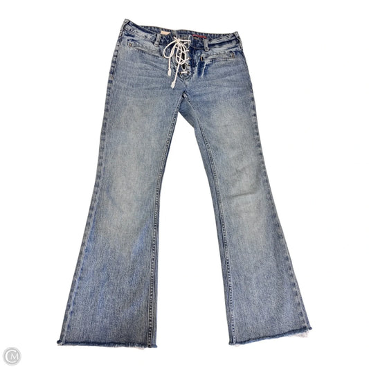 Jeans Flared By Pilcro In Blue Denim, Size: 2
