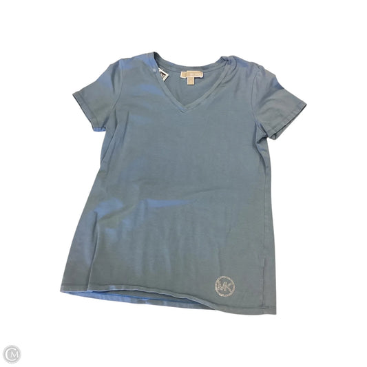 Top Short Sleeve Designer By Michael Kors In Blue, Size: S